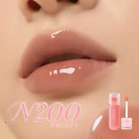 MAGEFY Serum Lipgloss Moisturizing Waterproof Dewy Lipstik Long lasting 3D N200