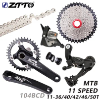 ZTTO MTB Bike 11 Speed Shifter Group set Derailleur 1x11 Speed Shifter 11S Cassette 11-36T/40/42/46/50T 11S Chain Crankset BSA68