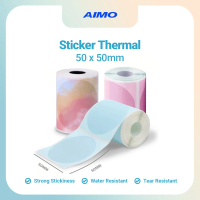 AIMO Thermal Paper 50x50mm 140pcs/Roll Label Sticker Compatible with M110 M108 M200 D520 AM243
