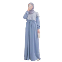 Syakila Dress Kombinasi Brokat Cantik untuk Wanita Muslim Gamis Mewah Kondangan Motif Formal Fit Kar