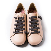 【ALAIN DELON】MIT手工真皮女休閒鞋W7442(2色 黑色 粉色)
