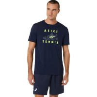 【asics 亞瑟士】短袖上衣 男款 網球 上衣(2041A253-400)