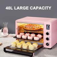 40L Household Electric Oven Automatic Cake Baking Pizza Makers Oven Electric Appliances for Kitchen Bread Toaster Machine