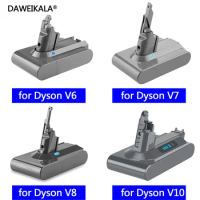 For Dyson V6 V7 V8 V10 Battery Series SV12 DC62 SV11 SV10 Handheld Vacuum Cleaner Spare battery Replacement Battery for Dyson