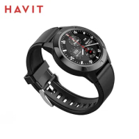 HAVIT M9001C GPS Smart Watch 1.3" Circle HD Screen IP68 Waterproof Samrtwatch Heart Rate Monitor Activity Tracking for Man Woman