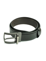 เข็มขัดหนังผู้ชายหัวเข็ม รุ่น PBJ24-PIN242R BK สีดำ