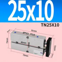 TN25*10 / 25mm Bore 10mm Stroke Compact Double Acting Pneumatic Air Cylinder