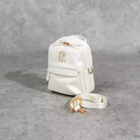 MLB Tas MLB NY METAL MONOGRAM EMBOSSED CREAM BEBEBOO BACKPACK 100% ORIGINAL