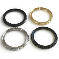 Watch Bezel Insert Steel Rotating Ring For SEIKO SKX007 Diver Black Gold Bezel Stainless Steel Included Gasket Watch Case Parts