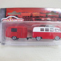 Majorette Vintage trailer 1/64 for vw T1 ERIBA PUCK Diecast Model Car Kids Toys Gift