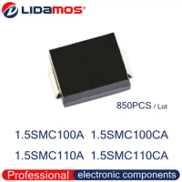850PCS TVS 1.5SMC100A 100A 1.5SMC100CA 100C 1.5SMC110A 110A 1.5SMC110CA 110C SMC DO-214AB SMD Transistor diode High quality