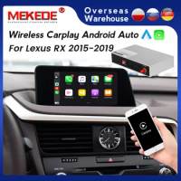 Android Multimedia Wireless Carplay Decoder Box For LEXUS RX 2014 2015 2016 2017 - 2020 Support Siri Voice Control Mirror Link