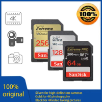 SanDisk Ultra Extreme Pro SD Card 32GB 64GB 128GB 256GB 512GB 1T SD Flash Memory Card SD U3 4K V30 Cards SDXC SDHC for Camera