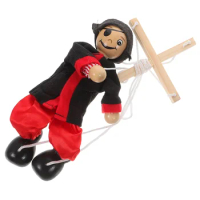 Marionette Hand Puppets for Adults Show Toy Theaters Wooden Marionettes Supplies Pirate Kids Childrens Toys