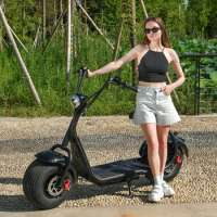 Adults Citycoco Electric Scooter 2000W Motor 60V12AH Removable Lithium Battery Max Speed 45KM/H 18 Inch Fat Tire E Scooter