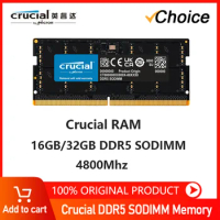 Crucial Laptop RAM Memory DDR5 8GB 16GB 32GB 4800MHz 5200MHz 5600MHz 1.1V CL40 262-Pin For Notebook Module SO-DIMM
