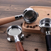 （咖啡用品與配件）咖啡器具51mm/54mm意式美式家用咖啡機無底手柄 不鏽鋼手柄三耳 咖啡機配件家用咖啡機無