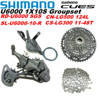 SHIMANO CUES 10S U6000 MTB 1X10 Speed Groupset 10V Shifter Derailleur 10S 11-48T Cassette K7 4kit Original Bike Parts