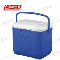 【露營趣】新店桃園 Coleman CM-27861 Excursion 海洋藍冰箱 28L 手提冰桶 露營冰桶 行動冰箱 野餐籃