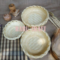 kerajinan (B048) Mangkok Uwel d.28cm|Souvenir|Hampers|Hadiah|Pesta|Dapur|Saji|Dapur|Kerajinan|Parcel