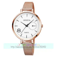 100pcs/lot 622 mini belt geneva mesh belt watch wrap quartz casual elegance wrist watch wholesale lady alloy mesh watch clock