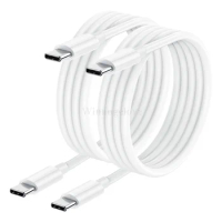 50pcs Fast Charging USB-C to Type-C Cable Cord Charger for iphone samsung huawei xiaomi 3A Quick Charger Charging Wire Data Core