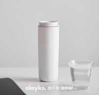 陶白色 煙黑色 保溫瓶 真空保溫杯 水杯 可加熱  咖啡杯 咖啡隨行杯 隨身 水瓶 316不銹鋼 交換禮物 推薦 聖誕禮物推薦 尾牙禮品推薦