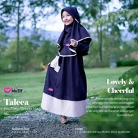 MUTIF Gamis Anak Taleea 2 Biru Navy - Stripper