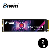 【BIWIN佰維】Biwin 佰維 X570 PRO 2TB M.2 PCIe Gen5 SSD固態硬碟(最高讀取每秒讀取14000MB)