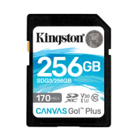 【Kingston 金士頓】Canvas GO Plus SDXC 256G 記憶卡(SDG3/256GB)