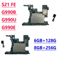 Unlocked Motherboard For Samsung Galaxy S21 FE 128GB G990B 5G G990U G900E G990B1 Mainboard with Full Chips Android Logic Board