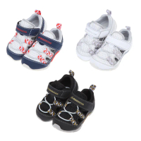 【布布童鞋】Moonstar日本盛夏系列透氣兒童機能運動鞋/白灰色/白藍色/黑綠色(3款任選)