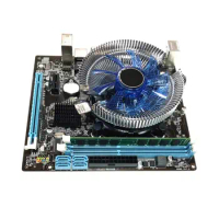 1Set HM55 Computer Motherboard I3 I5 Lga 1156 4G Memory Fan Desktop Mainboard