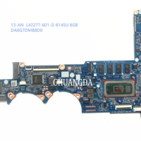 L42277-601 For HP PAVILION 13-AN0010CA 13-0020tu 13-AN Laptop Motherboard DA0G7DMB8D0 Mainboard With I3-8145U CPU RAM 4GB