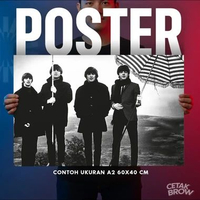 Poster The Beatles Abbey Road Crossing Hiasan Dinding Kamar Mewah Dekorasi Dinding Seni Tebal Art Ga