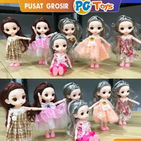 PGTOYS Boneka Cantik Mainan Anak Perempuan Yuna Baby Korea Cute BJD Doll Princess DIY Lucu Imut 17cm