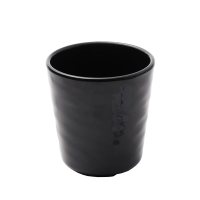 【生活King】美耐皿黑色浮雕水杯/茶杯(6入)