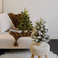 聖誕樹 聖誕節創意美式ins風發光白色新款小型聖誕樹桌面擺件裝飾品