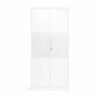 Dekoruma RONAN Lemari Pakaian Besi 2 Pintu / Lemari Pakaian / Lemari Baju Besi 2 - Abu-Abu