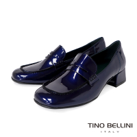 Tino Bellini 義大利進口全真皮漆皮樂福鞋FYLT035(星空藍)