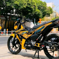 Tem Rời Decal Chế - Mẫu F150 - Xe Satria- Màu Vàng Nhãn Dán