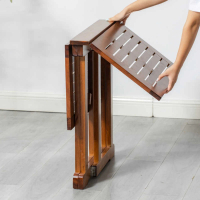 【匠俱】折疊餐桌 全實木蝴蝶桌 90×60×72.5CM(長方餐桌 多功能桌 收納桌)