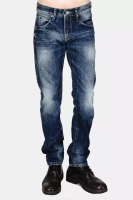 Bombboogie Celana Jeans Pria Slimfit E1 Series Dark Blue Raw Handmade