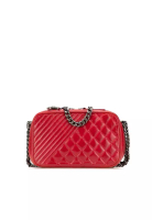 Chanel 二手 Chanel 小號絎縫釉小牛皮 Coco Boy 相機包