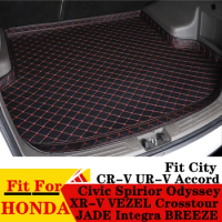 High Side Car Trunk Mat For HONDA CRV Fit UR-V City Accord Civic Spirior XR-V VEZEL Crosstour CR-V Rear Cargo Liner Cover Pad