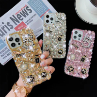 Luxury Glitter bling Shiny Crystal Diamond Phone Case For Samsung Galaxy S24 S22 S23 S21 S20 FE S10 Note 10 Plus 20 Ultra Covers
