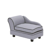 【Teamson】可置物功能 寵物貴妃沙發躺椅-小/寵物沙發/寵物窩/睡窩/寵物床(可拆洗坐墊)