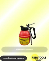 SELLERY Oli Can Tabung Oli 300cc Plastik Tebal Handle Besi Kapasitas 300cc Tempat Oli Plastik Botol 