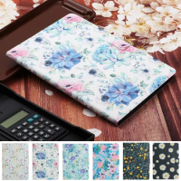 Tablet Case For Samsung Galaxy Tab A6 10.1 T580 T585 Flower Painted Wallet Stand Cover For Samsung Galaxy Tab A 10.1 2016 Case