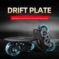 1 Pair Skateboard Aluminium Alloy Mini Drift Roller Road Drift Skates Plate Skate Fish Short Board Roller Skateboard Skate Board